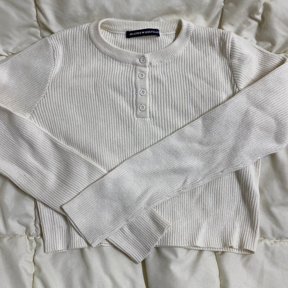 Brandy Melville Delilah Knit crop sweater